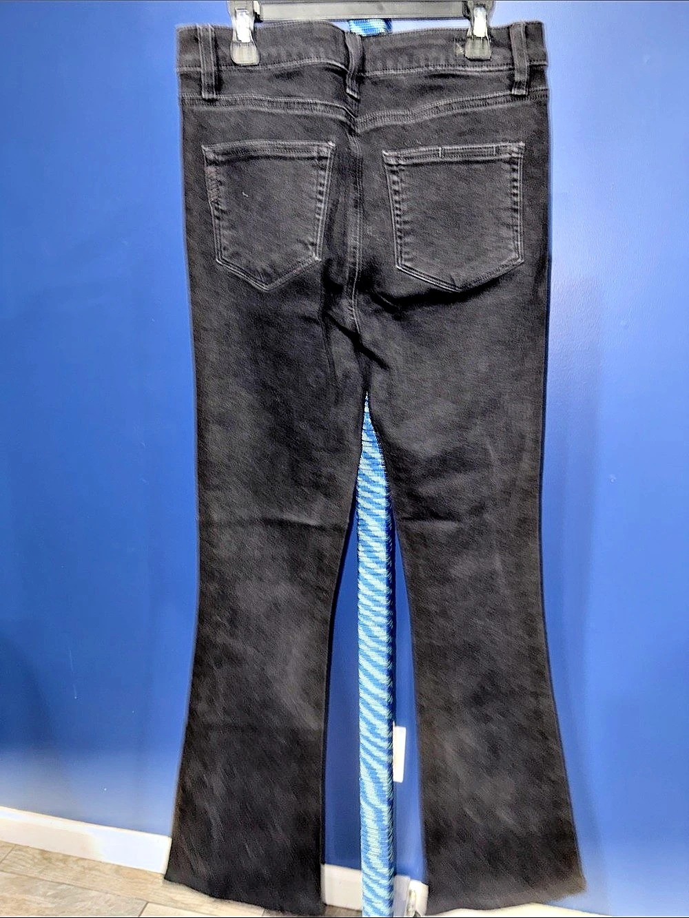 PAIGE- Black Flare Stretch Jeans – Size 30 / 10 - Picture 5 of 14